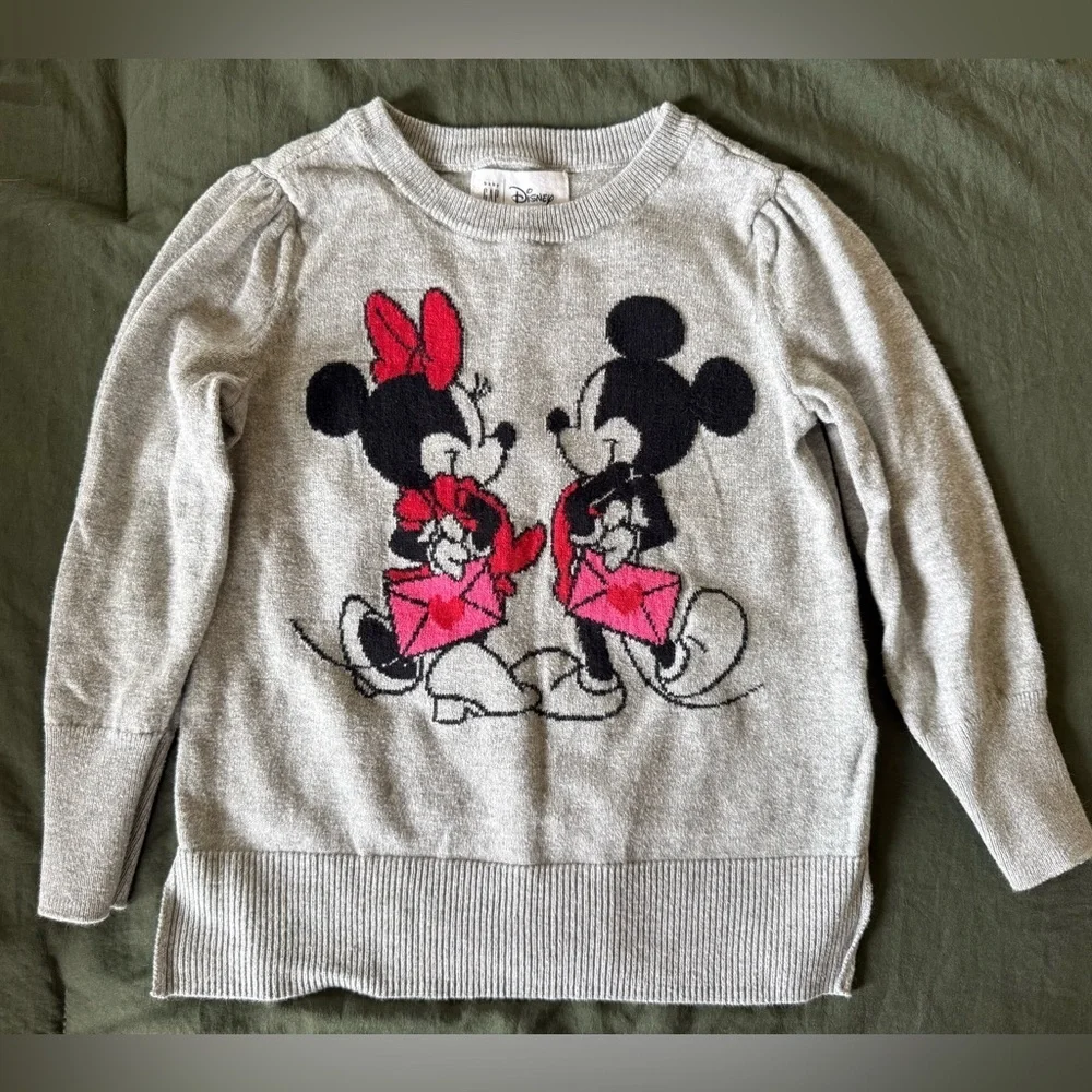 Baby Gap x Disney Minnie & Mickey Knit Sweater | Toddler Size 4T
